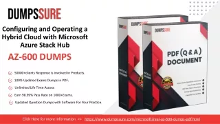 Microsoft AZ-600 Dumps PDF ~ 100% Brilliant Results| DumpsSure