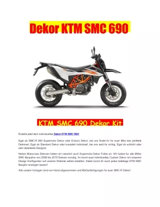 dekor ktm smc 690