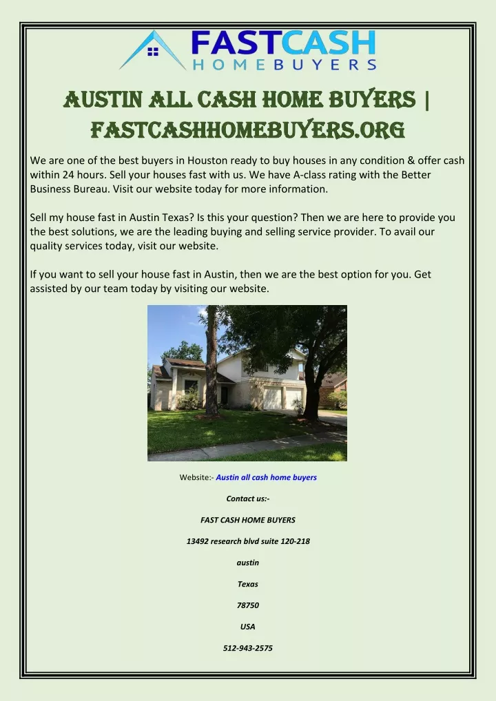 austin austin all fastcashhomebuyers