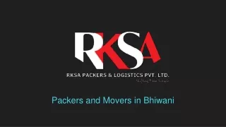 Packers and Movers in Bhiwani