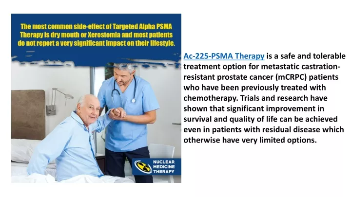 ac 225 psma therapy is a safe and tolerable
