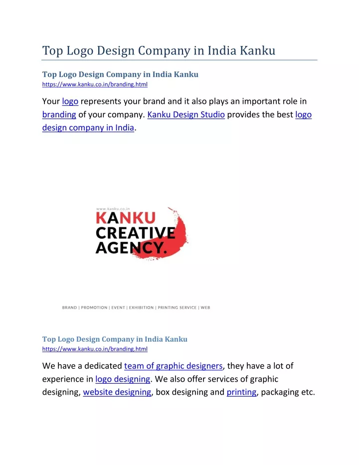 top logo design company in india kanku