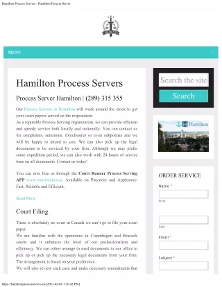 hamilton process servers hamilton process server