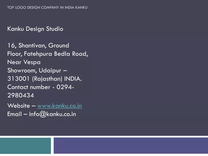 top logo design company in india kanku