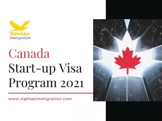 Canada Start-up Visa Program 2021