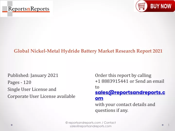 global nickel metal hydride battery market research report 2021