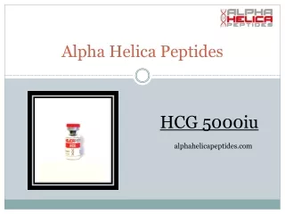 alpha helica peptides