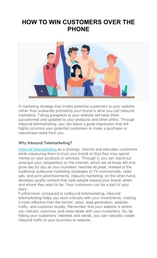 how to win customers over the phone