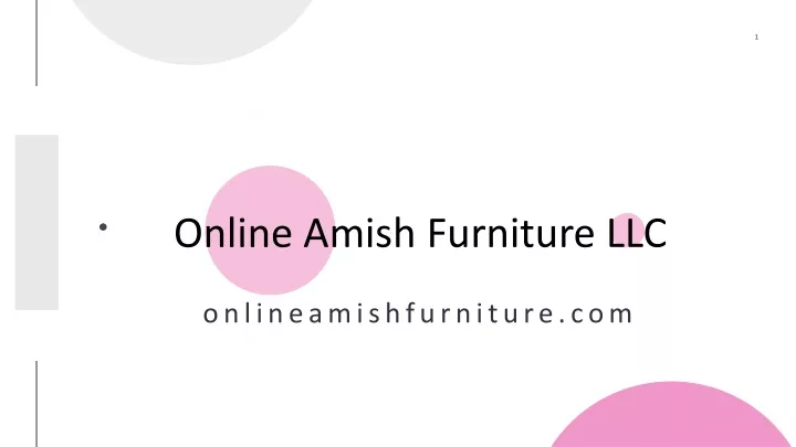 online amish furniture llc