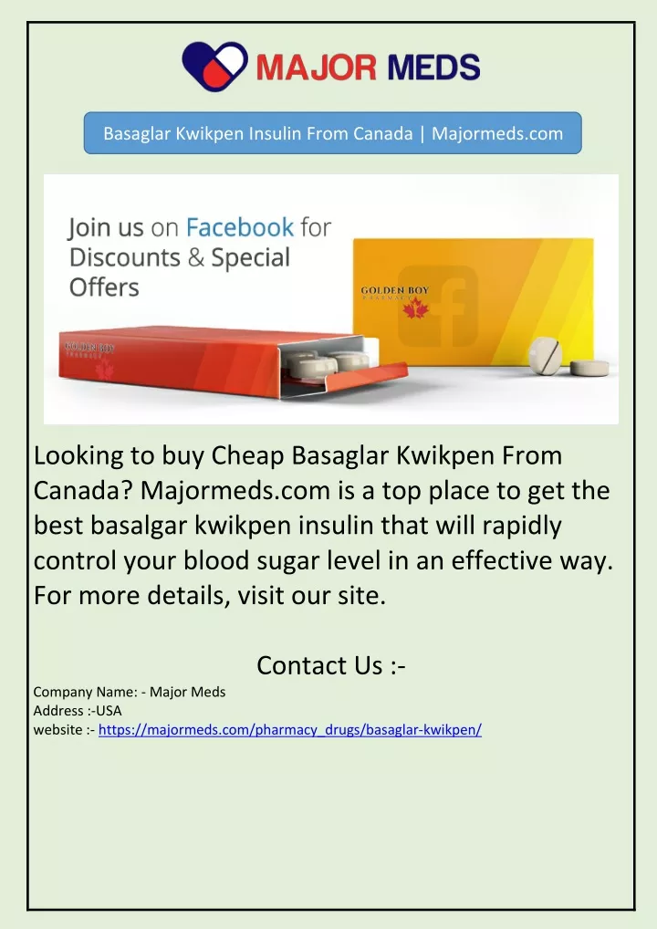 basaglar kwikpen insulin from canada majormeds com