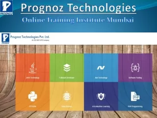 Best Online Training Institute for Live Classes - Prognoz Technologies
