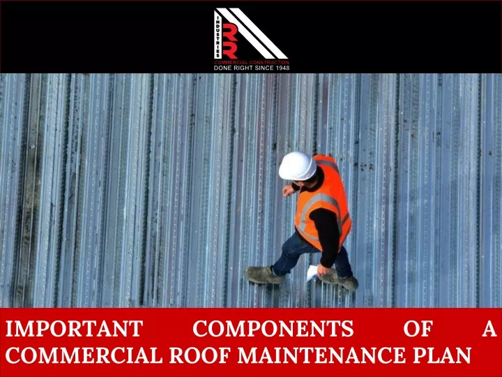 important components of a commercial roof