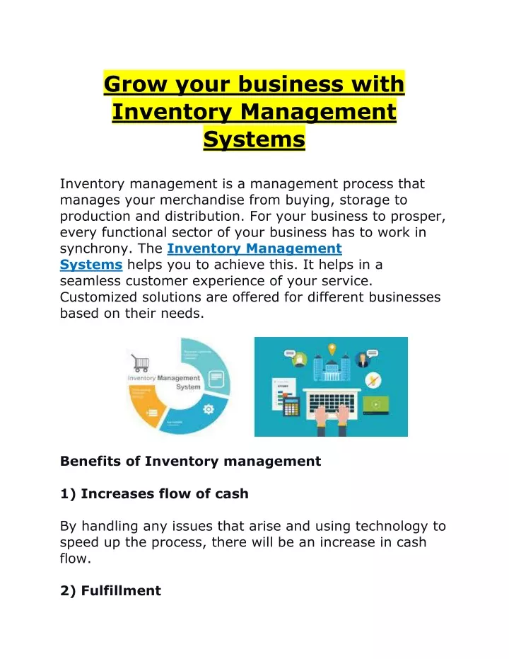 grow your business with inventory management