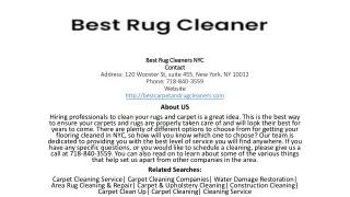 Best Rug Cleaners NYC
