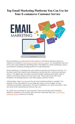 top email marketing platforms