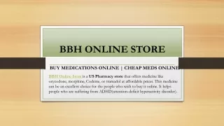 BBH Online Store