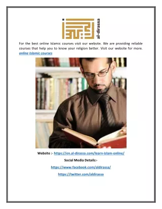 for the best online islamic courses visit