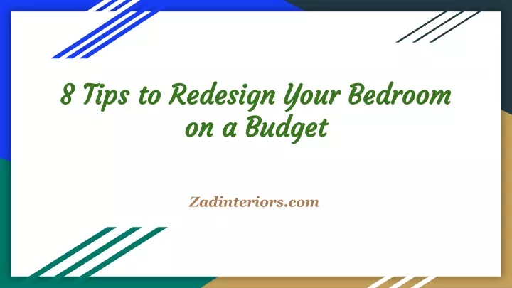 8 tips to redesign your bedroom on a budget