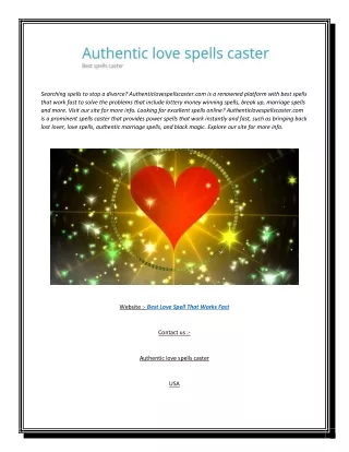 searching spells to stop a divorce