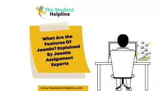 WHAT ARE THE FEATURES OF JOOMLA EXPLAINED BY JOOMLA ASSIGNMENT EXPERTS