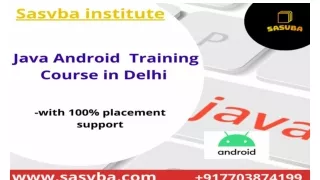 Java Android Training Course in Delhi