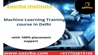 Machine Learning Training Course in Delhi