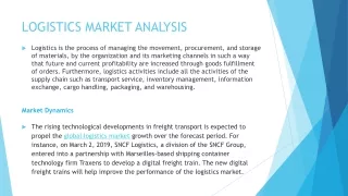 logistics market analysis