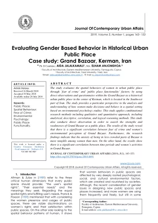 journal of contemporary urban affairs