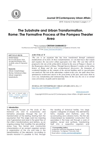 journal of contemporary urban affairs