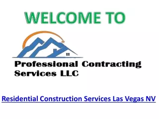 Renovate or Repair a Home  Las Vegas NV