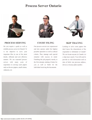process server ontario