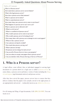 22 frequently asked questions about process