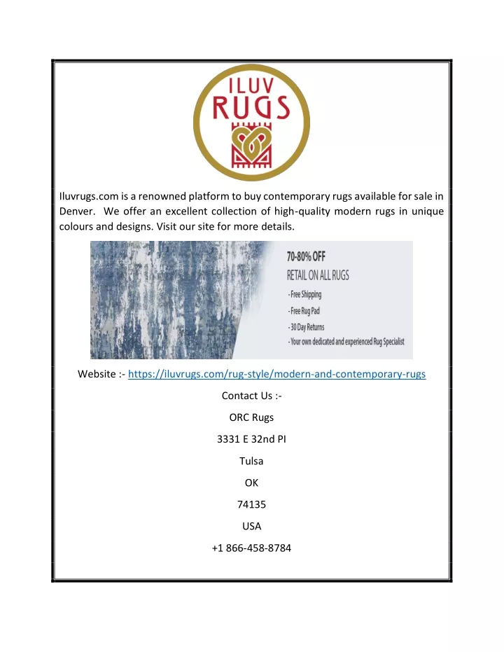 iluvrugs com is a renowned platform