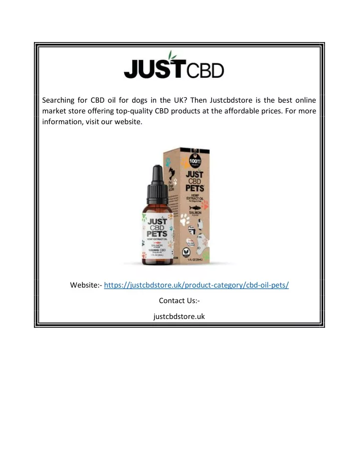 searching for cbd oil for dogs in the uk then