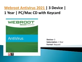 webroot antivirus 2021 3 device 1 year