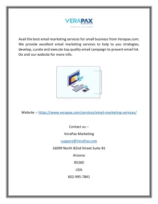 avail the best email marketing services for small