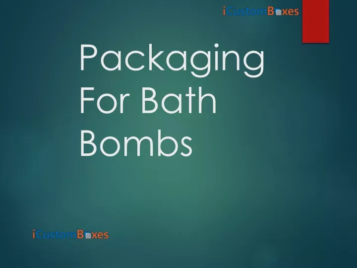 packaging for bath bombs