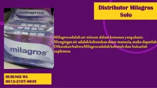 PALING LARIS! WA 0812-2107-9039, Alamat Stokis Milagros Solo