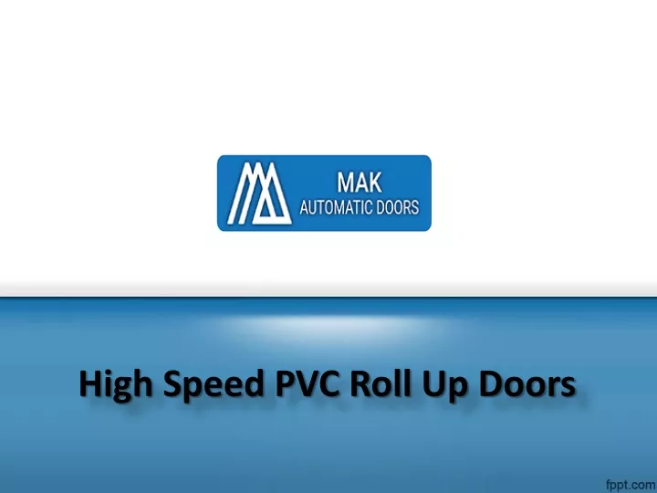 high speed pvc roll up doors