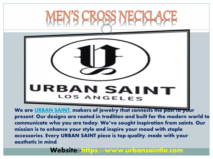 men s cross necklace