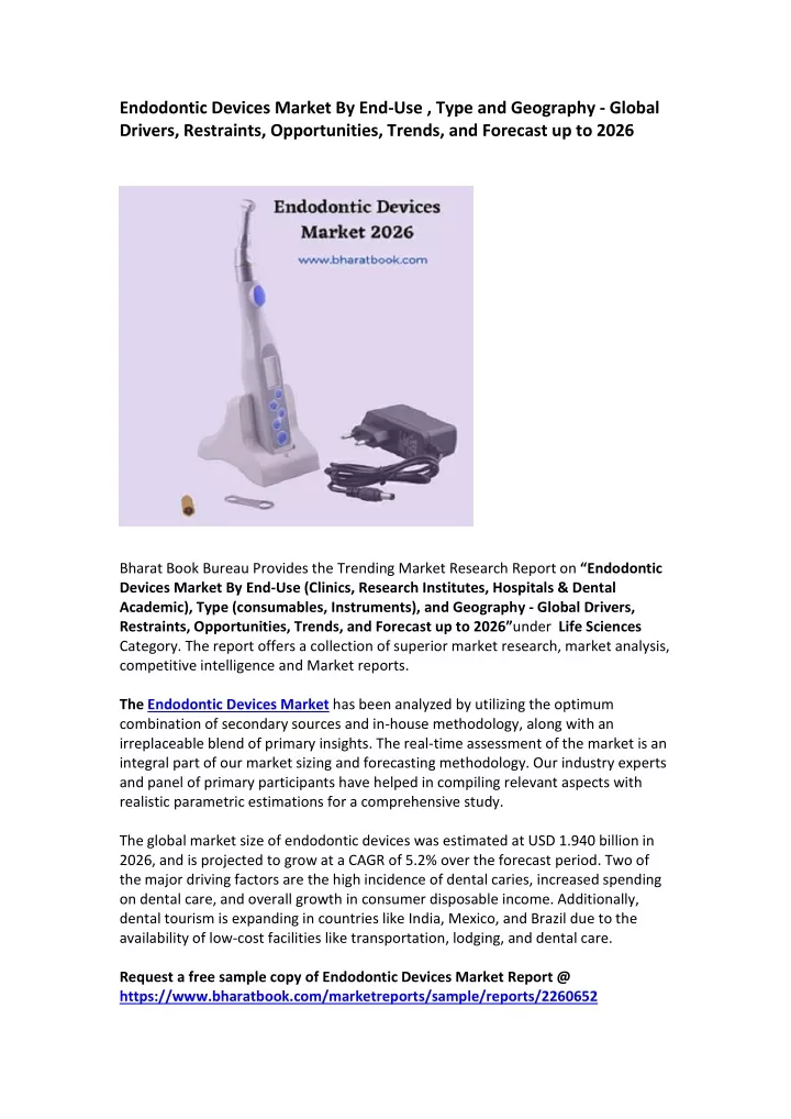 endodontic devices market by end use type
