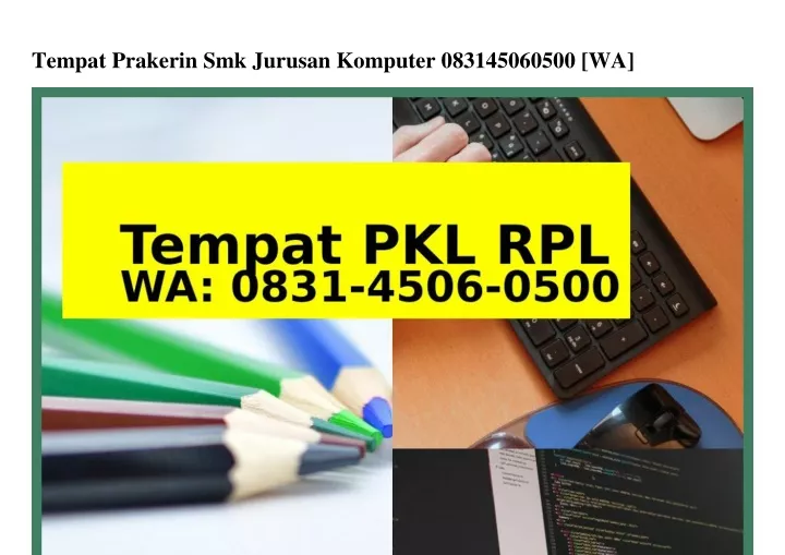 tempat prakerin smk jurusan komputer 083145060500