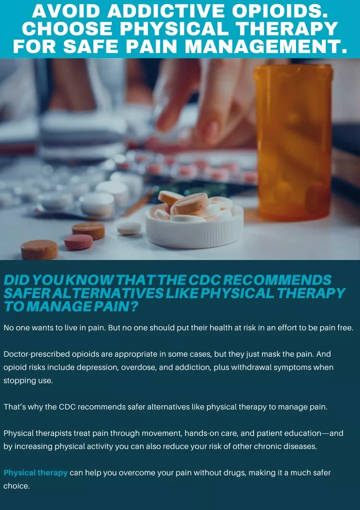 avoid addictive opioids choose physical therapy