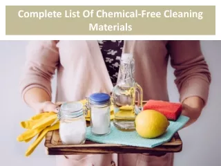 Chemical-Free Cleaning Materials