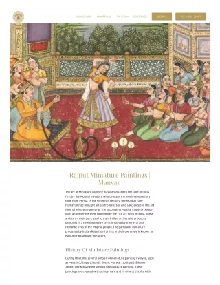 Rajput Miniature Paintings | Manvar