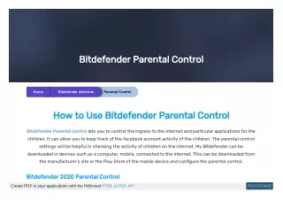 bitdefender parental control