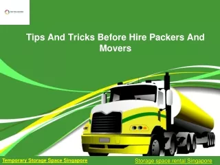 Tips and tricks before hire packers and movers