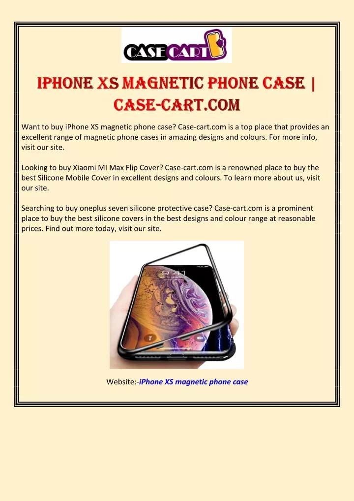 want to buy iphone xs magnetic phone case case