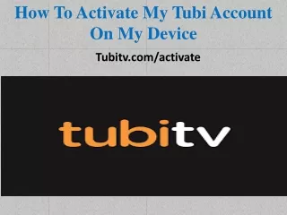 How to activate my Tubi account on my device