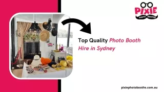 Top Quality Photo Booth Hire in Sydney
